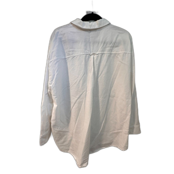 Old Navy The Boyfriend Shirt Button Up White Size XL - Picture 2 of 3
